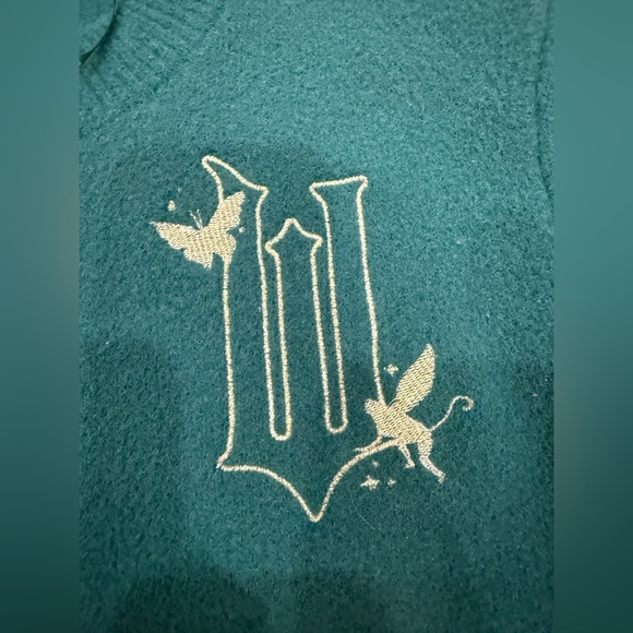 Wicked Broadway Cardigan XL by Paul Tazewell Teal Embroidered Sweater - Picture 5 of 8